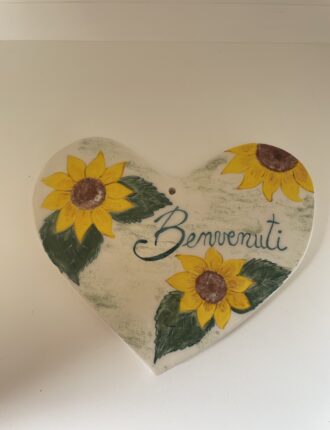 Targa in ceramica - Benvenuti